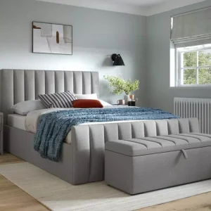 Davies Upholstered Ottoman Bed — Elegant Storage Bed with Soft Upholstery